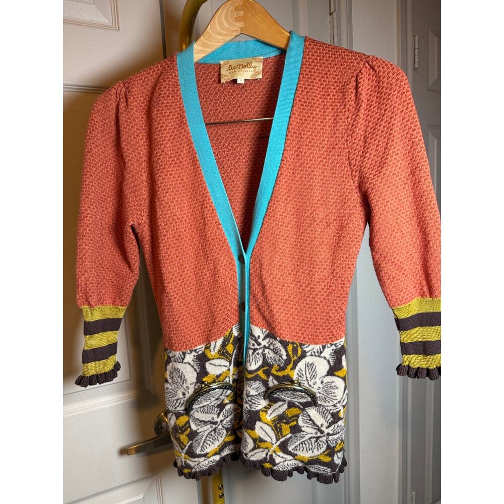 Anthropologie LiaMolly rare vintage coin purse cardigan